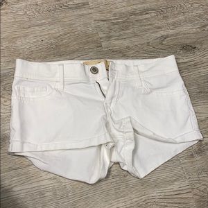 White hollister shorts